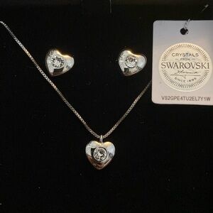 NWT Nic & Syd Heart Earrings and Necklace Set